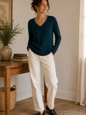 J.McLaughlin | Cotton Knit Sweater - Turquoise